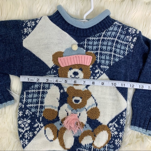 Children’s Bear Vintage holiday sweater - Picture 5 of 6